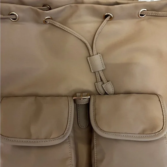 Year of Ours Top-Loading Buckle Closure Backpack in Tan - Picture 7 of 13